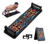 Tavola per flessioni pieghevole 15 in 1, attrezzatura da allenamento per palestra a casa, per uomini e donne, regolabile, per allenamento di petto, addominali, braccia e core, tavola per flessioni