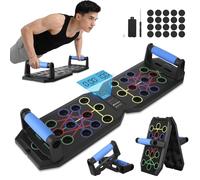 Tavola per Flessioni, Push Up Board Flessioni Attrezzi Allenamento Palestra in Casa Home Gym, Attrezzi Palestra Casa Maniglie Push up con Funzione di Conteggio Regalo per Uomini