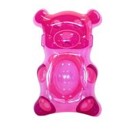 Tavola per il corpo della piscina con impugnature laterali, in PVC gonfiabile a forma di orso, per acque poco profonde supervisionate, gonfiabile, galleggiante, a forma di orso, per giocare in
