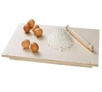 Tavola per Impastare Pasta in Legno di Betulla + Mattarello 57 x 37 cm