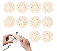 Tavola per intrecciare braccialetti - Dischi intrecciati in cotone, strumento rotondo in legno, 10 pezzi artigianali fai da te, dispositivo creativo, per la creazione di gioielli