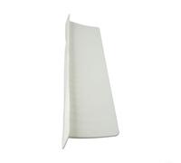Tavola per la prevenzione degli schizzi d'acqua per lavello della cucina, riutilizzabile, in silicone, paraspruzzi per la pulizia (bianco)