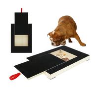 Tavola per lime per unghie per cani - Grande per graffi in legno per cani, design integrato della scatola per dolci, per unghie in carta vetrata, protezione