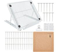 Tavola Per Macramè All'uncinetto - Strumento Per Annodare All'uncinetto Regolabile, Materiale Per Lavori Artigianali Multiuso | Organizzatore Per Lavori Artigianali Con Linee A Griglia, Strumenti Per