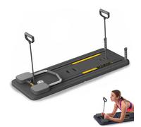 Tavola per pilates pieghevole multifunzionale Attrezzatura per pilates Attrezzatura per palestra domestica sicura Tavola addominale con fasce di resistenza Viola
