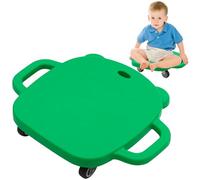 Tavola per scooter di Equilibrio, Manici Ruote Universali +3 Anni Interno Esterno Allenamento Sensoriale Autismo Promuove Abilità Motorie (Rosso) (Verde)