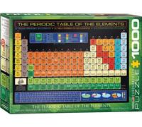 Tavola periodica degli elementi, 1000 pezzi, puzzle + accessori puzzle
