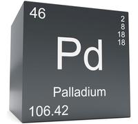 Tavola periodica in palladio con elementi metallici in palladio, collezione di cubi di densità con finitura a specchio, purezza 99,95%, peso 11,2 g/11,1 g (Pd Cubic 10 mm/0,39")