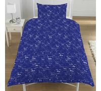 Tavola Periodica Set Copripiumino Singolo Ragazzi 2-in-1 Design Chimico Elementi