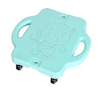 Tavola piatta con manico per bambini, resistente, per attività indoor e outdoor, per educazione fisica, lezioni di palestra, terapia, allenamento dell'equilibrio, 40 x 40 x 10 cm, verde chiaro