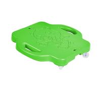 Tavola piatta per scooter con manico per bambini, resistente, per educazione fisica, lezioni di palestra, terapia, uso interno ed esterno, 40 x 40 x 10 cm, verde