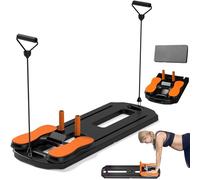 Tavola pieghevole per pilates - Dispositivo portatile Reformer con rullo addominale automatico per allenamento di tutto il corpo, attrezzatura fitness per esercizi addominali