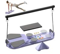 Tavola Pilates Reformer | Attrezzatura Fitness 5-in-1 - Macchina Per Esercizi Addominali,per Donne Uomini Adulti Principianti Palestra Domestica Appassionati di Fitness Praticanti di Yoga