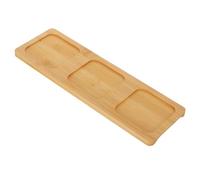 Tavola Portabicchieri in Bambù a 3 Fori per Vino e Cocktail | Finitura Liscia e Bordi Levigati, per Bancone Cucina e Bar, Stabile per Shot e Tequila