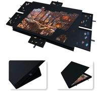 Tavola Puzzle Portatile Con Supporto E Copertura 2 In 1, Tavola Puzzle Inclinabile Per 1000 Pezzi Con 6 Cassetti, Regalo Per Adulti E Bambini, Ragazzi E Ragazze Black 1000 pieces