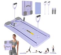 Tavola riformatrice portatile per pilates, multiuso, pieghevole, attrezzatura da palestra per allenamento di core/schiena/braccia/gambe, regalo per il fitness (viola)