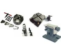 Tavola rotante 4 "4 ganasce autocentrante mandrino 100mm e piastra posteriore contropunta bullone singolo-Amz329