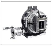 Tavola rotante verticale e orizzontale con morsa autocentrante, morsetto da 6-60 mm, rapporto 1:90, for centri di fresatura lavoro CNC Servizio pesante(Vertical,Model 915 Vise)