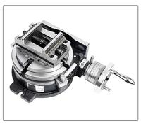 Tavola rotante verticale e orizzontale con morsa autocentrante, morsetto da 6-60 mm, rapporto 1:90, for centri di fresatura lavoro CNC Servizio pesante(Single-Axis,Model 710 Vise)