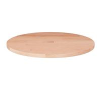 Tavola rotonda Ø 40 x 1,5 cm, in legno di quercia solida, resistente, per uso quotidiano, caffè o bar