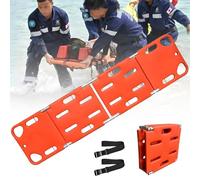 Tavola Salvavita Per Bagnini, Barella Spinale Pieghevole, Tavola Dorsale Galleggiante In Plastica, Barella Di Soccorso Per Il Trasporto Dei Pazienti Per La Medicina D'Urgenza,4Folds