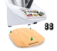 Tavola scorrevole per Bimby TM6 TM5 - 360° ruote universali per Bimby Vorwerk robot da cucina in bambù TM5 TM6 accessori per spostamento rapido con piedini in gomma