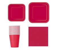 Tavola Set Cena Festa Monouso Matrimonio Compleanno Piatti di Carta Cup Napkins