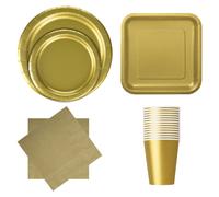 Tavola Set Cena Festa Monouso Matrimonio Compleanno Piatti di Carta Cup Napkins