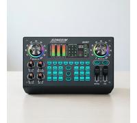 Tavola Sonora con Effetti 48V Phantom Power Mixer Audio Bluetooth per Streamer