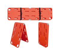 Tavola Spinale Leggera Barella Pieghevole In Polietilene Primo Soccorso, Barella Pieghevole In Plastica 2/4, Capacità Di Carico 159 Kg, Per Soccorritori Per Soccorso D'Emergenza(2-fold)