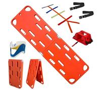 Tavola Spinale Leggera Per Soccorso D'Emergenza, Barella Pieghevole In Polietilene Primo Soccorso, Barella Pieghevole In Plastica 2/4, Capacità Di Carico 159 Kg, Per Soccorritori(2-fold)