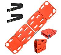 Tavola Spinale Pieghevole Di Emergenza, Barella Spinale Pieghevole, Barella Medica Acquatica Leggera, Con Immobilizzatore Per La Testa, Collare, Cinghie A Ragno, Capacità Di Carico 159 Kg(4-fold)