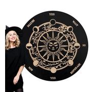 Tavola Spiritica Divinatoria,Accessorio Divinatorio Decorativo Per Messaggi In Legno | Decorazioni Spirituali e Gioco Divinatorio per Famiglie