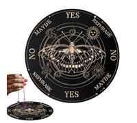 Tavola Spiritica Ouija In Legno - Tavoletta Divinatoria Per Pratiche Esoteriche, Strumento Spirituale Manuale | Tavola A Pendolo Per Comunicazione Energetica, Planchette Decorativa In Stile Vintage, G