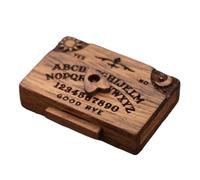 Tavola spirituale in miniatura con cassetto, tavola parlante in legno con planchette, tavola per spiriti portatile in legno, piccola tavola Ouija in legno, decorazione per casa e camera da letto, per