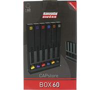 Tavola Swiss 5049031, Box Dispenser per 60 Capsule Nespresso, in plastica, Multicolore, Dimensioni: 25x15x7 cm
