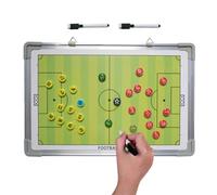 Tavola Tattica Calcio | Lavagna Cancellabile Calcio Con 2 Pennarelli - Lavagna Bianca Magnetica Portatile Per Pianificazione Partite Strategie Di Gioco