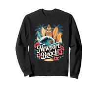 Tavole da surf da spiaggia Newport OC, la casa di The Wedge Art Felpa
