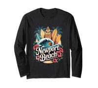 Tavole da surf da spiaggia Newport OC, la casa di The Wedge Art Maglia a Manica