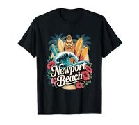 Tavole da surf da spiaggia Newport OC, la casa di The Wedge Art Maglietta