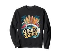 Tavole da surf Pismo Beach Grafiche con Palme e Fiori Felpa