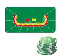 Tavole da tavolo, copertura per tavolo da gioco, tappeto di Holdem 120 x 60 cm - di lettere, tappetino per la raccolta fondi, tematica, riunioni