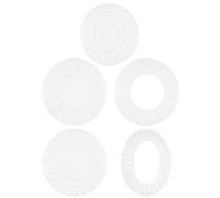 Tavole Per Ghirlande - 5 Pezzi in Acrilico Trasparente | Anelli Per Ghirlande Da Personalizzare,Per Decorazioni Natalizie, Halloween, Primavera, Porta d'Ingresso e Giorno del Ringraziamento