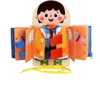 Tavoletta Allacciature - Gioco Educativo Abilità Di Vita,Gioco In Legno Per Bambini 3+ Anni Per Casa Asilo Scuola Materna