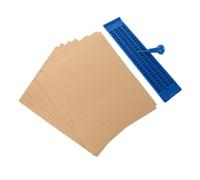 Tavoletta Braille 4 Righe 28 Celle Blu, Kit con Penna e Carta | Learning Kit per Studenti e Non Vedenti, Uso Casa e Centri Formazione, Decorazioni Scuola