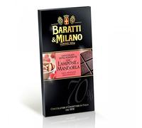 Tavoletta Cioccolato Fondente 70% Baratti & Milano Lampone e Mandorla 75 gr