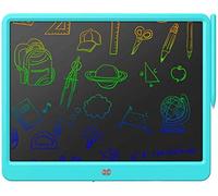 Tavoletta da scrittura LCD, extra large, 38,1 cm, colorata, cancellabile, elettronica, per disegnare, scarabocchiare, regalo per bambini e adulti, casa, scuola, ufficio (blu)