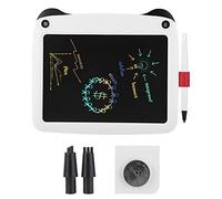 Tavoletta da scrittura LCD monocolore da 9 pollici, Blocco note elettronico portatile con stilo, Tavolo da disegno leggero ultrasottile per riunioni di bambini Viaggi d'affari, (Bianca)