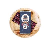 Tavoletta di Cioccolata Personalizzata Idea Regalo Festa del Papà 2023 Babbo Super Amore Compleanno Onomastico Natale Occasioni Speciali Cioccolato Al Latte o Fondente 100gr. Made in Italy (Al Latte)