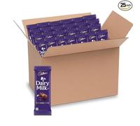 Tavoletta di cioccolato al latte Cadbury Dairy, 21 g (confezione da 25),...